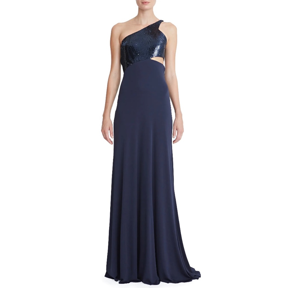 NWOT Halston Valentina Jersey Sequin Gown, Size 4